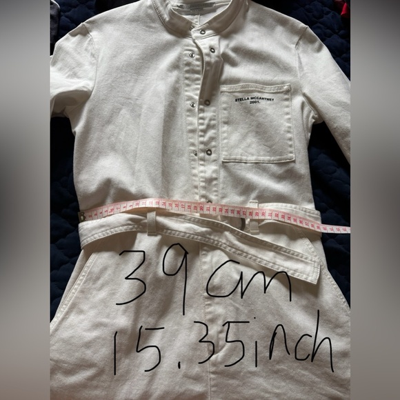 New! Stella McCartney White Belted Rompers - Picture 9 of 10